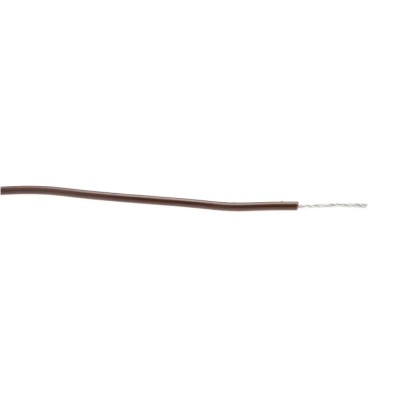 Alpha Wire Hookup Wire PVC Series Brown, 20 AWG, 10/0.25 mm Core Strands, 30 m Length, Tinned Copper Conductor 3053 BR005