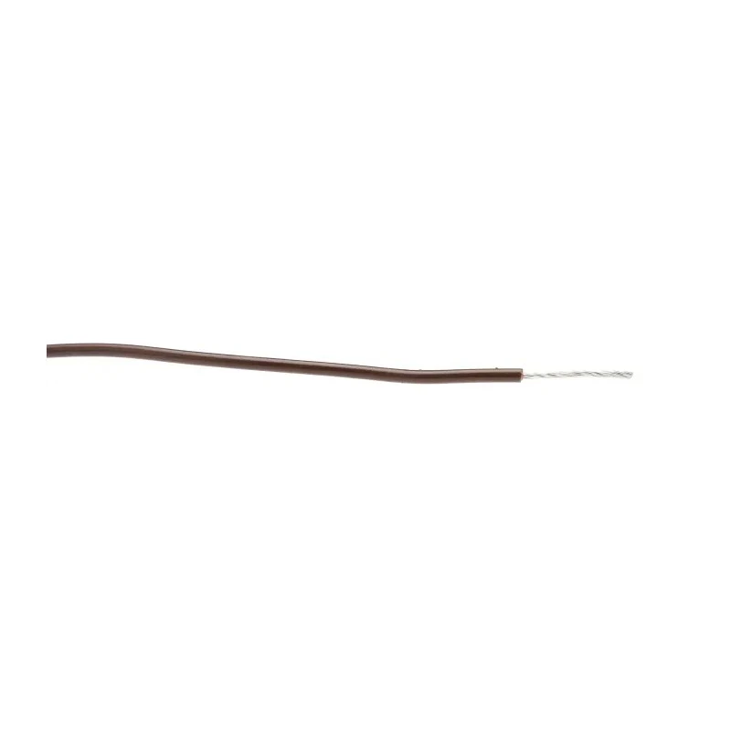 Alpha Wire Hookup Wire PVC Series Brown, 20 AWG, 10/0.25 mm Core Strands, 30 m Length, Tinned Copper Conductor 3053 BR005