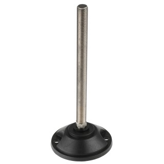 Nu-Tech Engineering Stainless Steel M16 Thread 100 mm Diameter Adjustable Foot 2000 kg Static Load Capacity 10 ° A195/004