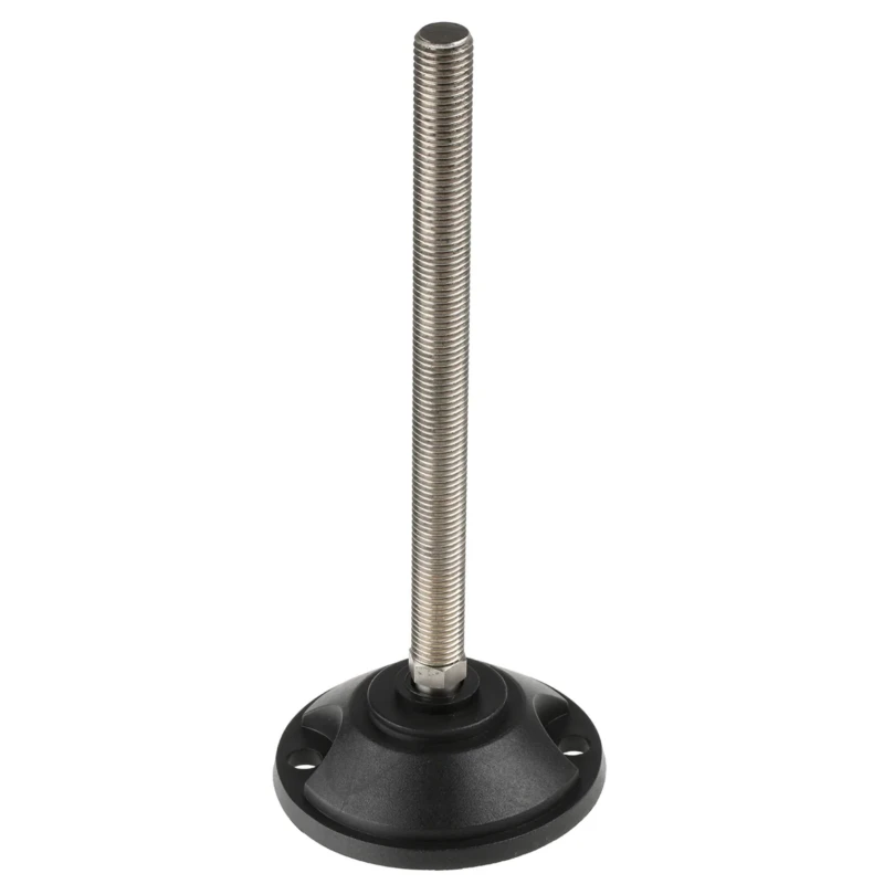 Nu-Tech Engineering Stainless Steel M16 Thread 100 mm Diameter Adjustable Foot 2000 kg Static Load Capacity 10 ° A195/004