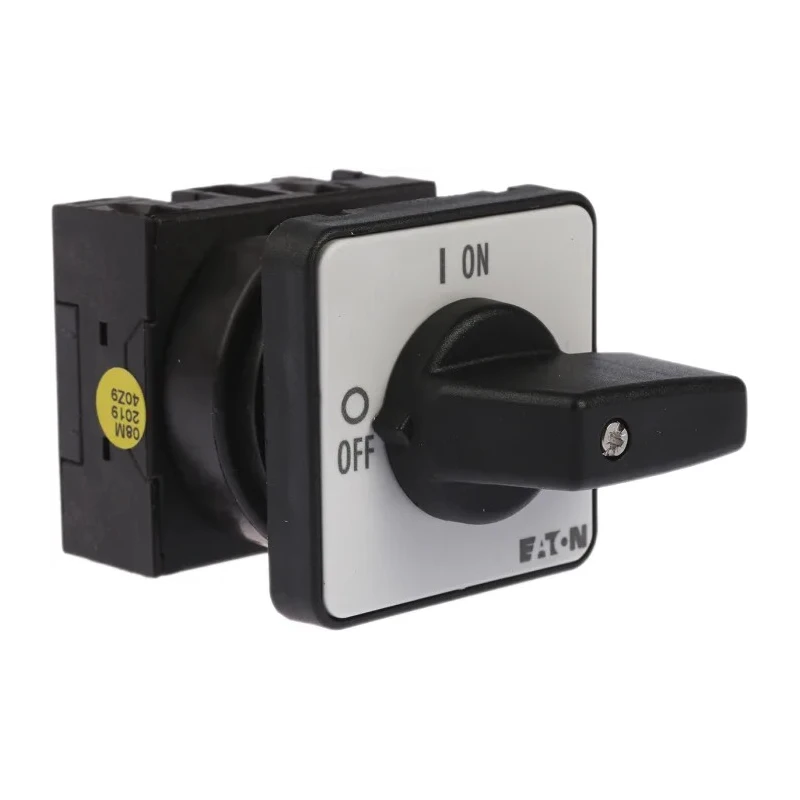Eaton Rotary Cam Switch With Toggle Actuator 2 Position 90 °, 20 A, 690 V AC, IP65 78819001 T0-1-102/E/EZ-P1(RS332-133)