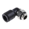 Legris LF3000 Series Male Pneumatic Fitting Nickel Plated Brass 1/4 in G LF3000