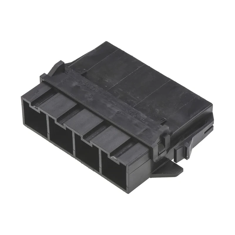 Molex Mini-Fit Male Connector Housing 10 mm Pitch 4 Way 2 Row Straight 42818-0412