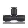 Legris Pneumatic Equal Tee Connector Push-in 8 mm Technical Polymer Nickel Finish LF3000