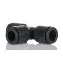 Legris Pneumatic Equal Tee Connector Push-in 8 mm Technical Polymer Nickel Finish LF3000 