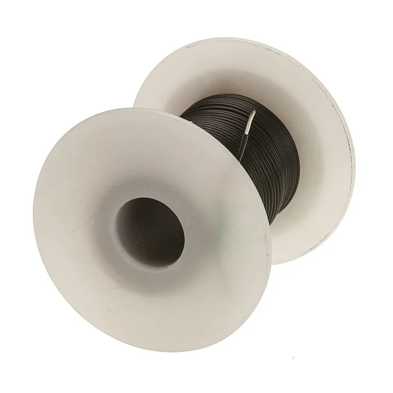 Alpha Wire 3253 Series Black Hook Up Wire 18 AWG 7/0.40 mm Core Strands 30m Polyvinyl Chloride 3253 BK005