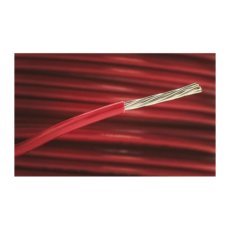 Alpha Wire 3253 Series Red 18 AWG 7x0.40 mm Core Strands 30 m Polyvinyl Chloride Hook Up Wire 3253 RD005