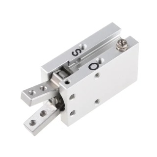 SMC 2 Finger Double Acting Action Pneumatic Gripper, Angle Gripping Type, Bore Diameter 10mm, Max Operating MHC2-10D