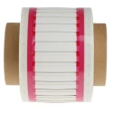 TE Connectivity White Yellow Print Heat Shrink Labels 50 mm Width 1000 Per Pack RPS-1K-22-18/2.0-9