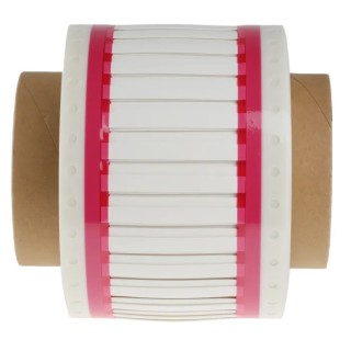 TE Connectivity White Yellow Print Heat Shrink Labels 50 mm Width 1000 Per Pack RPS-1K-22-18/2.0-9