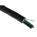 Alpha Wire Xtra-Guard 2 Performance Screened Control Cable 4 Cores 0.81mm² 18 AWG 300V Polyvinyl, 30 m 25384 BK005