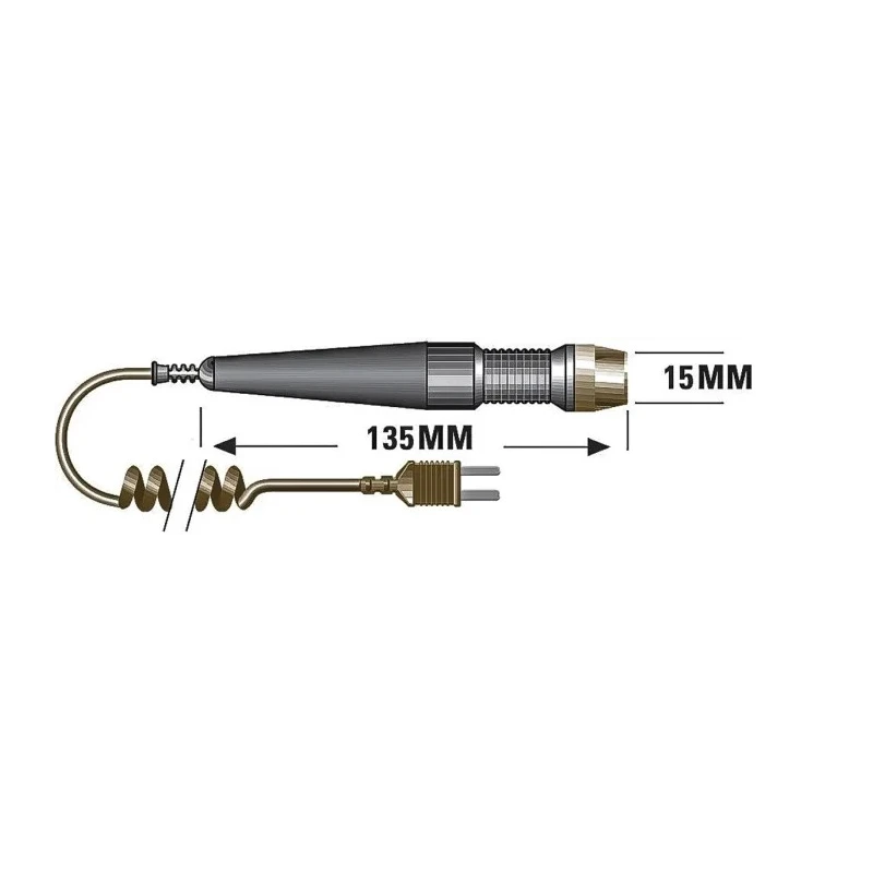 RS PRO Temperature Probe 110 mm Length Mini Plug Connector, Accuracy ±0.25°C, Max 50 °C 342-9044