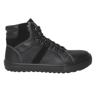 Parade Vision Unisex Black Leather Safety Trainer with Stainless Steel Toe, Lace Up, Size UK 10.5 EU 45 07VISION382445