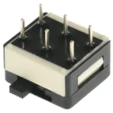 APEM PCB Slide Switch DPDT Latching 1A Fibreglass Reinforced Polyamide 25546NA
