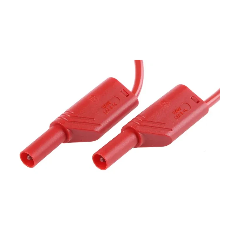 Hirschmann Test & Measurement Connector Test Lead 16A 1000 V AC/DC Red 250mm 934067101