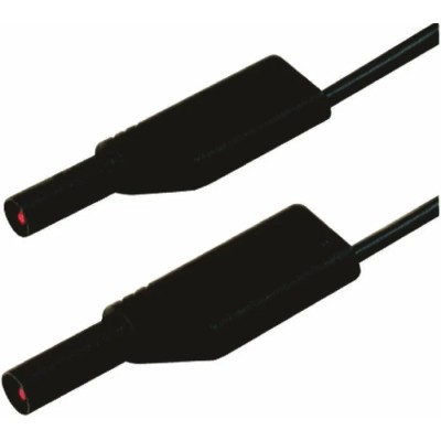 Hirschmann Test & Measurement Connector Test Lead 16A, 1000 V AC/DC, Black, 250 mm Lead Length 934067100