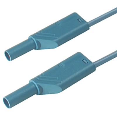 Hirschmann Test & Measurement Connector Test Lead 16A, 1000 V AC/DC, Blue, 500 mm Lead Length 934068102