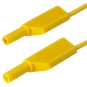 Hirschmann Test & Measurement Connector Test Lead 16A 1000V AC/DC, Yellow, 500 mm Lead Length 934068103