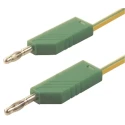 Hirschmann Test & Measurement Connector Test Lead 32A 60V dc Green Yellow 1m Lead Length 934063188