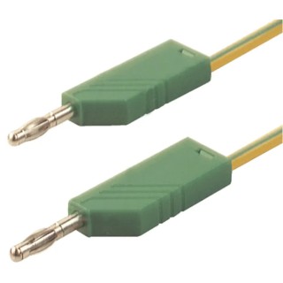 Hirschmann Test & Measurement Connector Test Lead 32A 60V dc Green Yellow 1m Lead Length 934063188