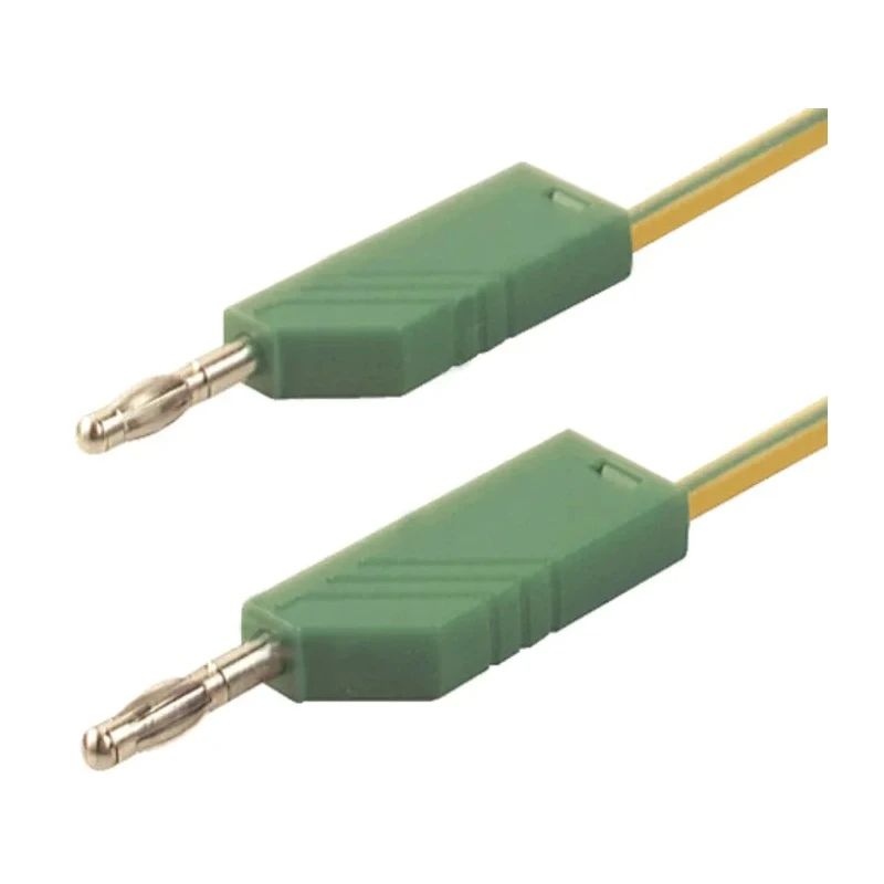 Hirschmann Test & Measurement Connector Test Lead 32A 60V dc Green Yellow 1m Lead Length 934063188