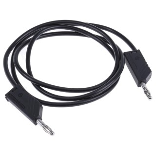 Hirschmann Test & Measurement Test Lead 32A, 60V DC, Black, 1 m Lead Length 934063100