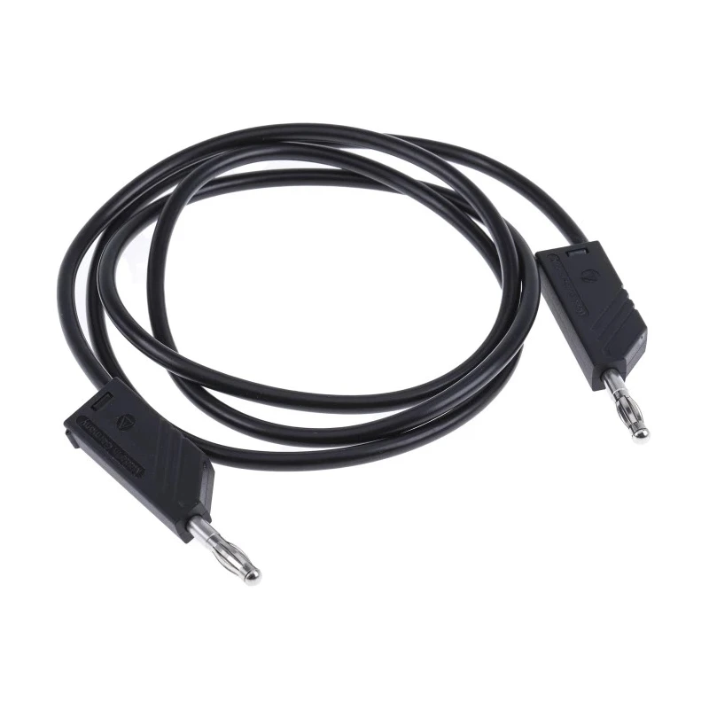 Hirschmann Test & Measurement Test Lead 32A, 60V DC, Black, 1 m Lead Length 934063100