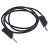 Hirschmann Test & Measurement Test Lead 32A, 60V DC, Black, 1 m Lead Length 934063100