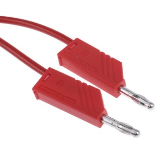 Hirschmann Test & Measurement 4 mm Connector Test Lead 32A, 60V DC, 1m Length 934063101