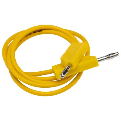 Hirschmann Test & Measurement Connector Test Lead 32A, 60V dc, Yellow, 1 m Lead Length 934063103