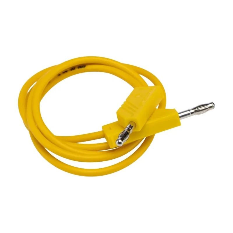 Hirschmann Test & Measurement Connector Test Lead 32A, 60V dc, Yellow, 1 m Lead Length 934063103