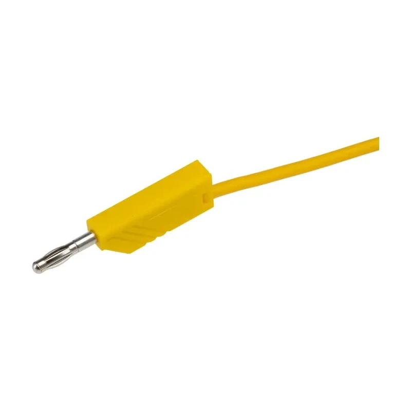 Hirschmann Test & Measurement Connector Test Lead 32A, 60V dc, Yellow, 1 m Lead Length 934063103