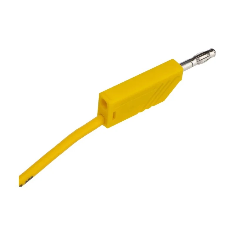 Hirschmann Test & Measurement Connector Test Lead 32A, 60V dc, Yellow, 1 m Lead Length 934063103