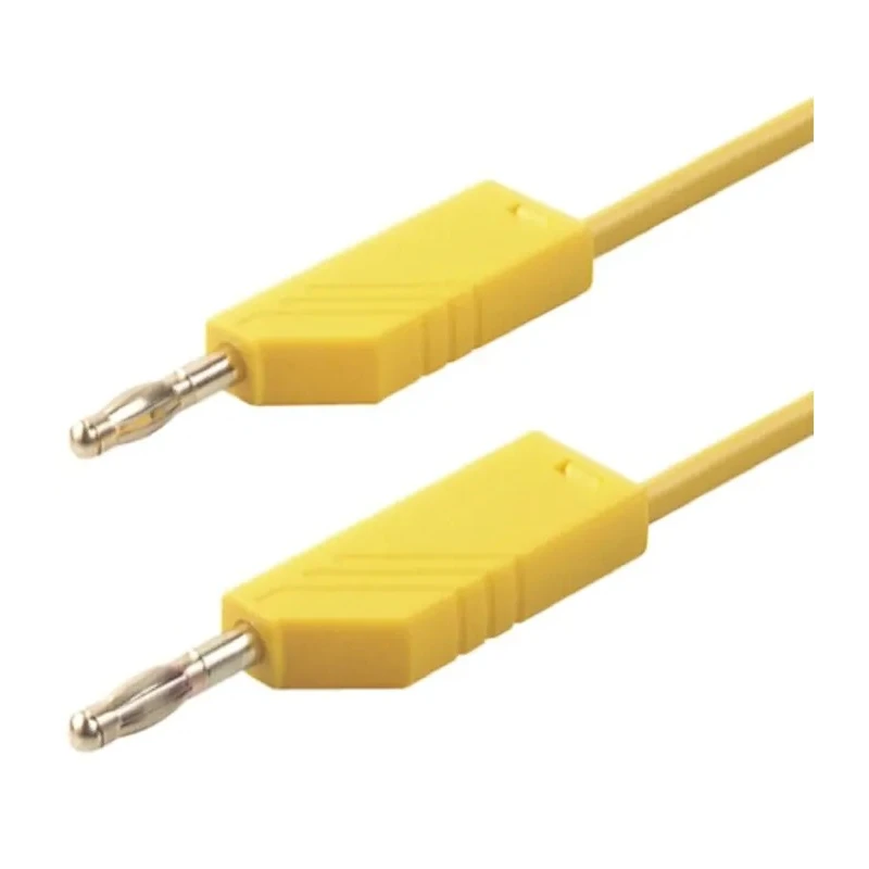 Hirschmann Test & Measurement Connector Test Lead 16A, 60V dc, Yellow, 250 mm Lead Length 934058103