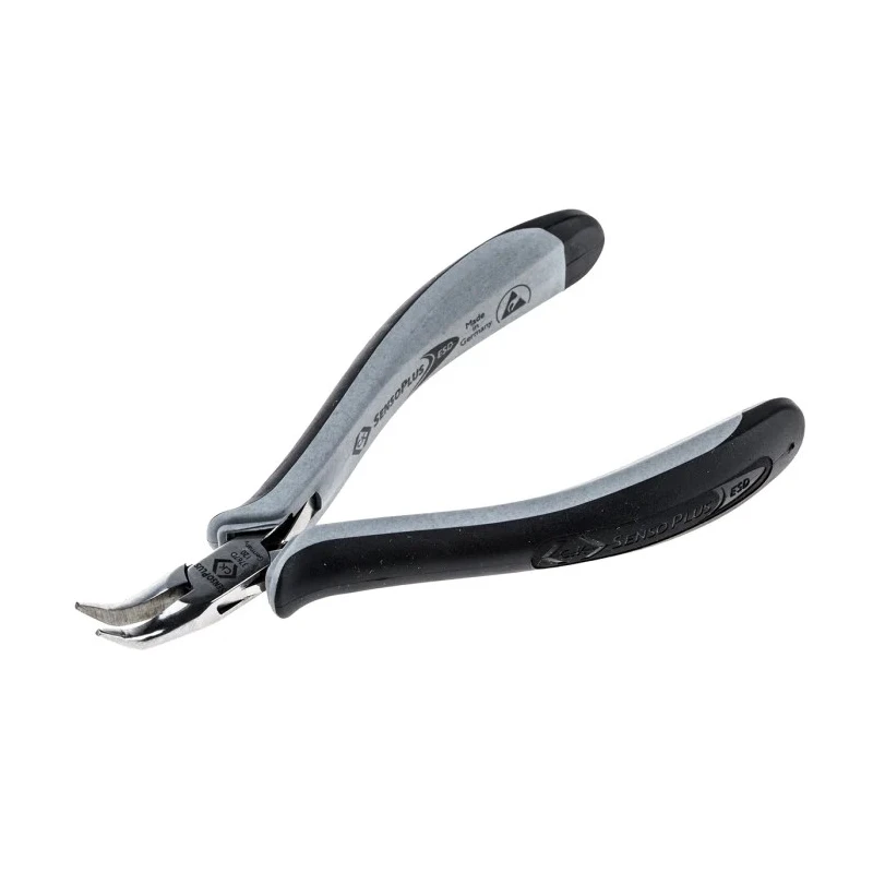 CK 1-Piece Round Nose Plier, 120mm Overall Length, 20mm Jaw Length, ESD Safe, Mirror Polished Steel T3767D 120