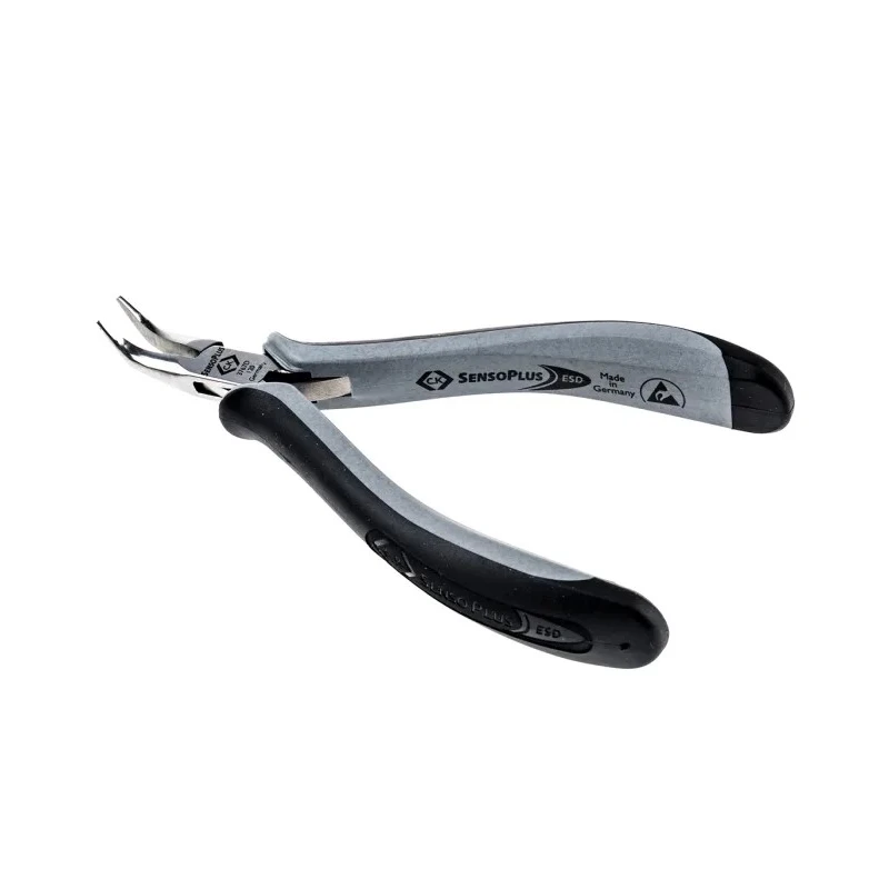 CK 1-Piece Round Nose Plier, 120mm Overall Length, 20mm Jaw Length, ESD Safe, Mirror Polished Steel T3767D 120