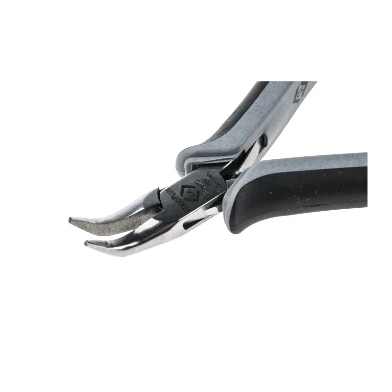 CK 1-Piece Round Nose Plier, 120mm Overall Length, 20mm Jaw Length, ESD Safe, Mirror Polished Steel T3767D 120