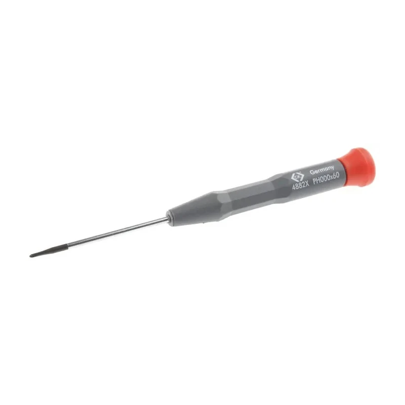 CK Precision Screwdriver PH000 Tip 60 mm Blade Chrome Vanadium Molybdenum Steel Ergonomic Handle 157 mm Overall 