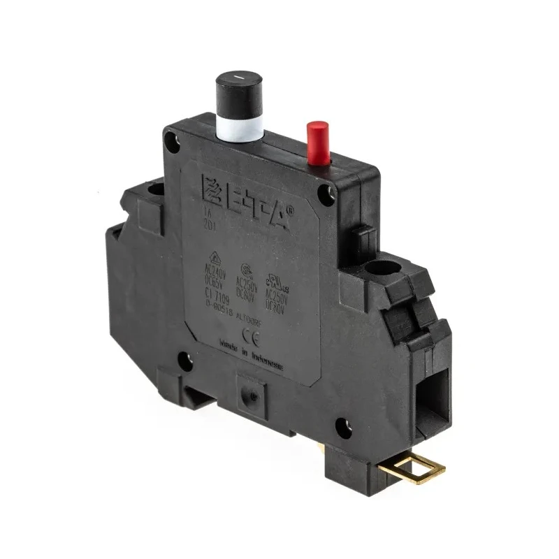ETA 201 Series Thermal Magnetic Circuit Breaker 1A Current Rating, 1-Pole, DIN Rail Mount 201-1A