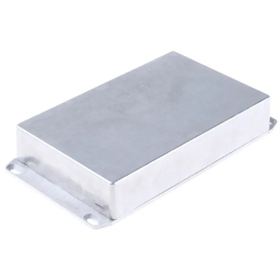Hammond Die Cast Aluminium Flanged Electrical Enclosure IP54 37mm x 118mm x 120mm 1590DDFL