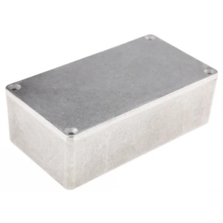 Hammond 1590 Series Natural Lid Die Cast Aluminium Enclosure IP54 39.8 mm x 121.2 mm x 65.5 mm 1590N1