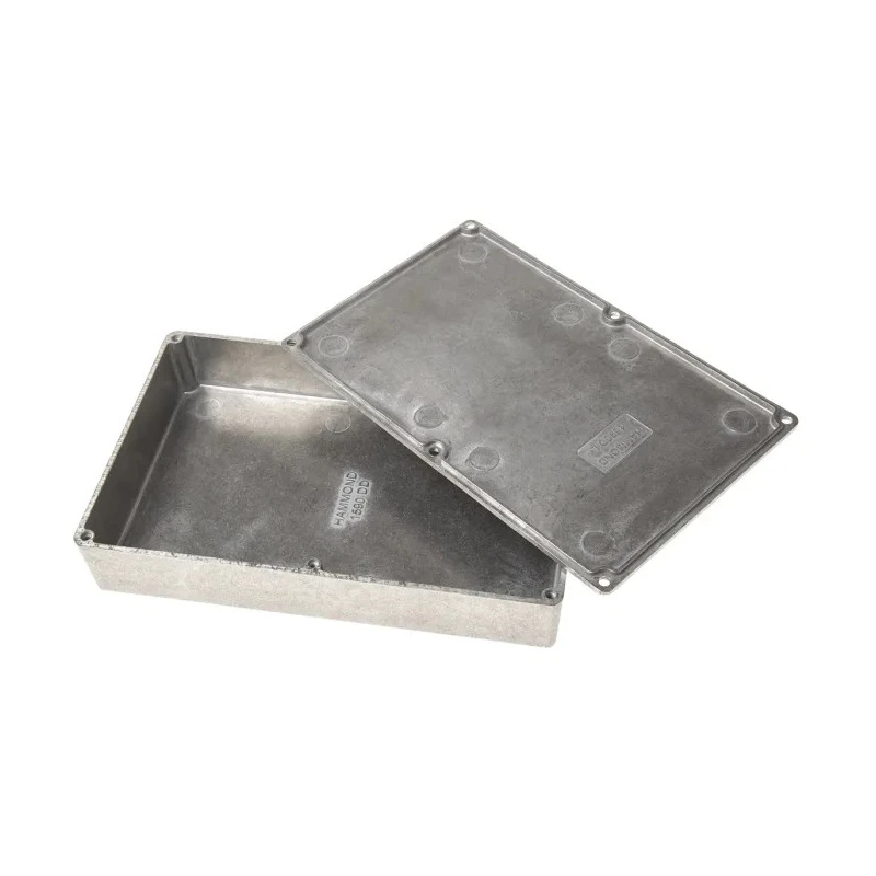 Hammond Die Cast Aluminium Enclosure Natural Lid IP54 37 mm x 188 mm x 120 mm 1590DD