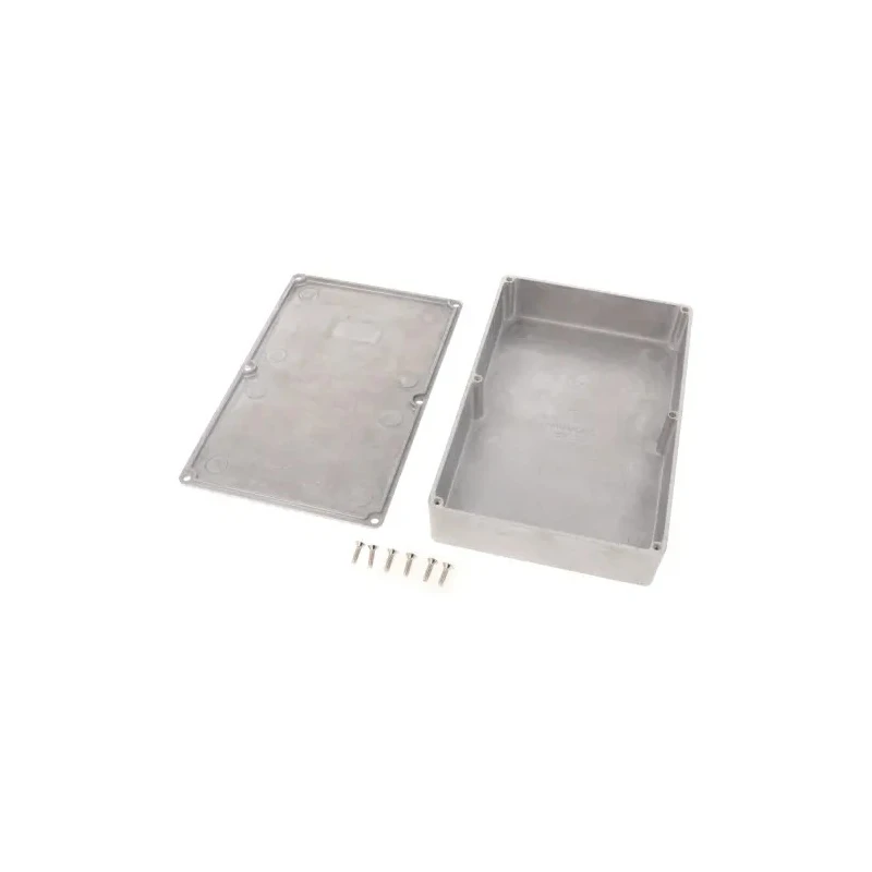 Hammond Die Cast Aluminium Enclosure Natural Lid IP54 37 mm x 188 mm x 120 mm 1590DD