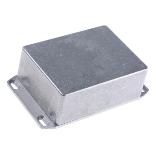 Hammond Flanged Die Cast Aluminium Enclosure IP54 Shielded 44 mm x 110 mm x 82 mm 1590SFL
