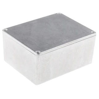 Hammond 1590 Series Natural Lid Die Cast Aluminium Enclosure, IP54, 56.5 mm x 119.5 mm x 94 mm 1590C