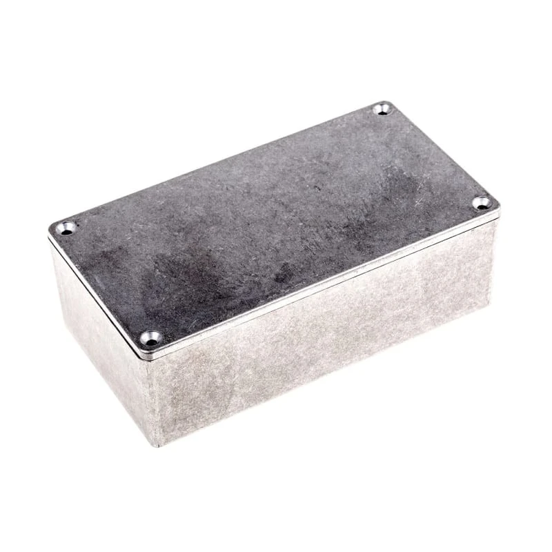 Hammond 1590 Series Natural Lid Die Cast Aluminium Enclosure IP54, 50.4 mm x 153 mm x 83.1 mm 1590P1