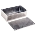 Hammond 1590 Series Natural Lid Die Cast Aluminium Enclosure IP54, 50.4 mm x 153 mm x 83.1 mm 1590P1