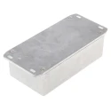 Hammond Flanged 1590 Series Natural Lid Die Cast Aluminium Enclosure IP54 50 mm x 153 mm x 83 mm 1590P1FL