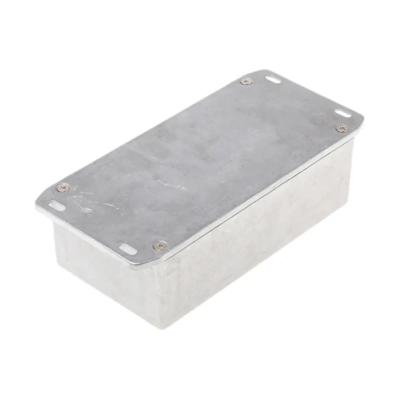 Hammond Flanged 1590 Series Natural Lid Die Cast Aluminium Enclosure IP54 50 mm x 153 mm x 83 mm 1590P1FL