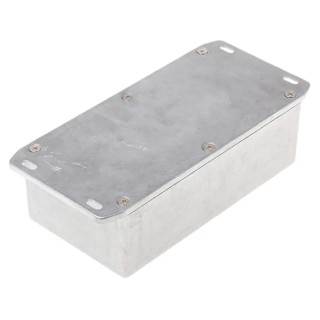 Hammond Flanged 1590 Series Die Cast Aluminium Enclosure, IP54, 52 mm Height x 187.5 mm Length x 119.5 mm Width 1590DFL